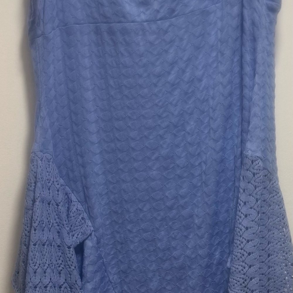 Free People Sierra Off Shoulder Shirt Long Tunic Dress Lace Asymmetrical - Picture 8 of 12